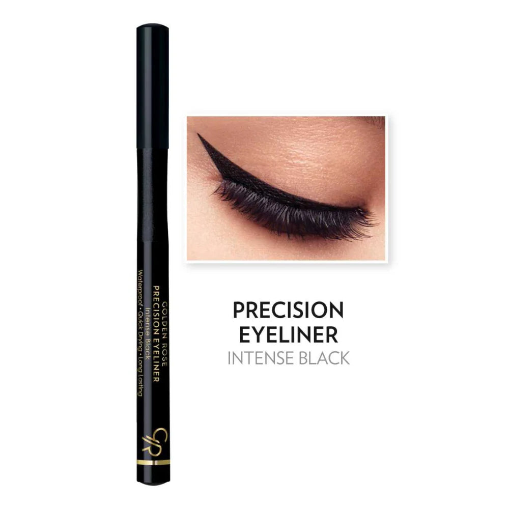 Golden Rose Precision Liquid Eyeliner - Deep Black