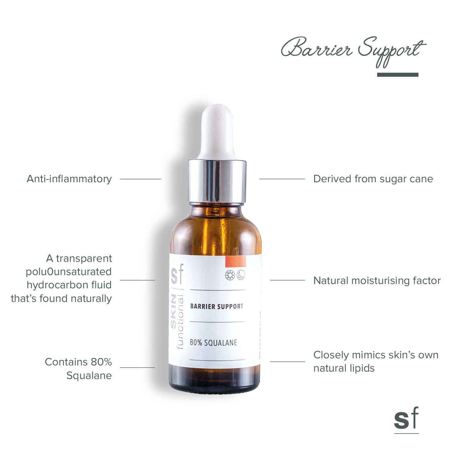 Skin Functional - Barrier Support (80% Squalane) 30ml - KolorzOnline
