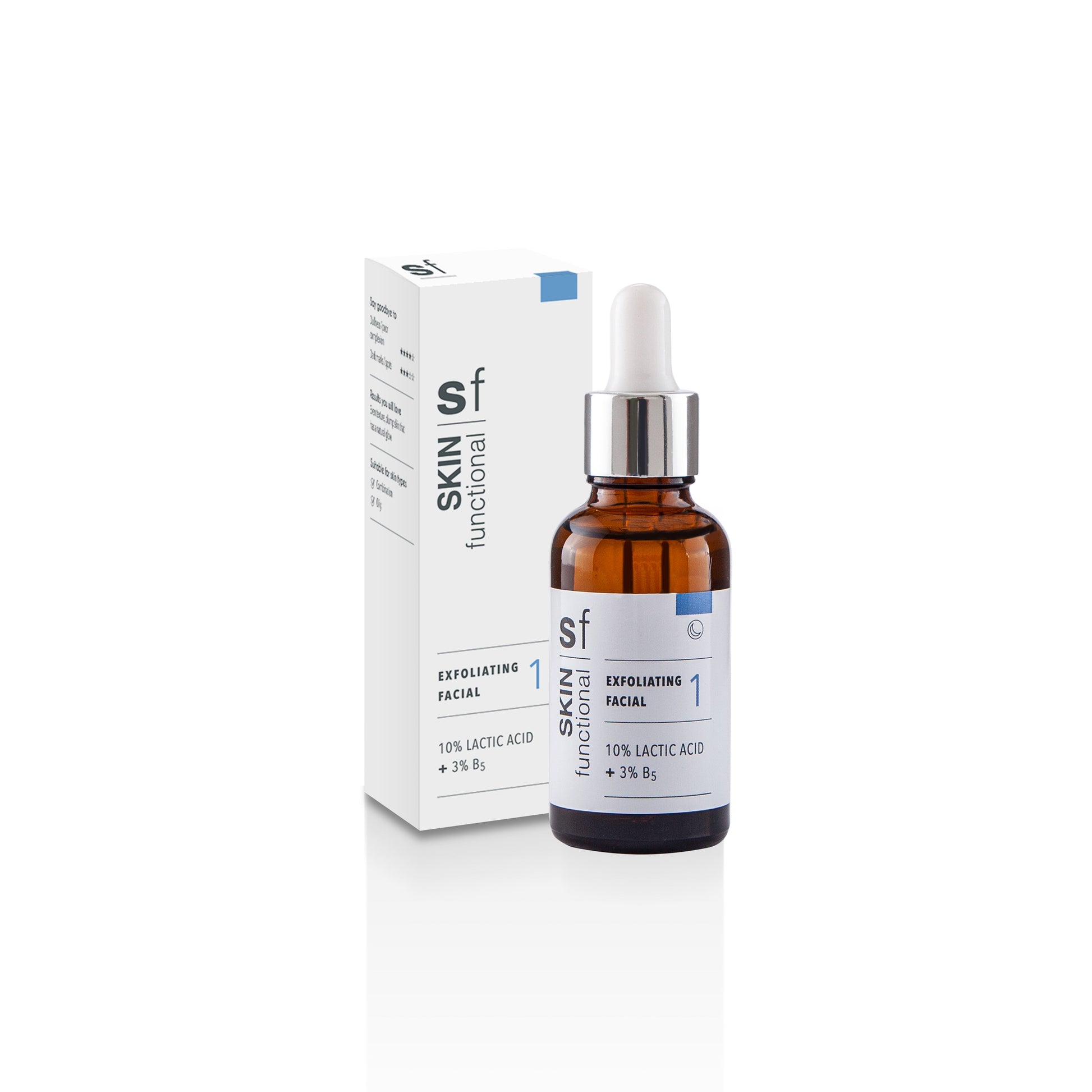 Skin Functional - Exfoliating Facial 1 10% Lactic Acid + 3% B5 - 30ml - KolorzOnline