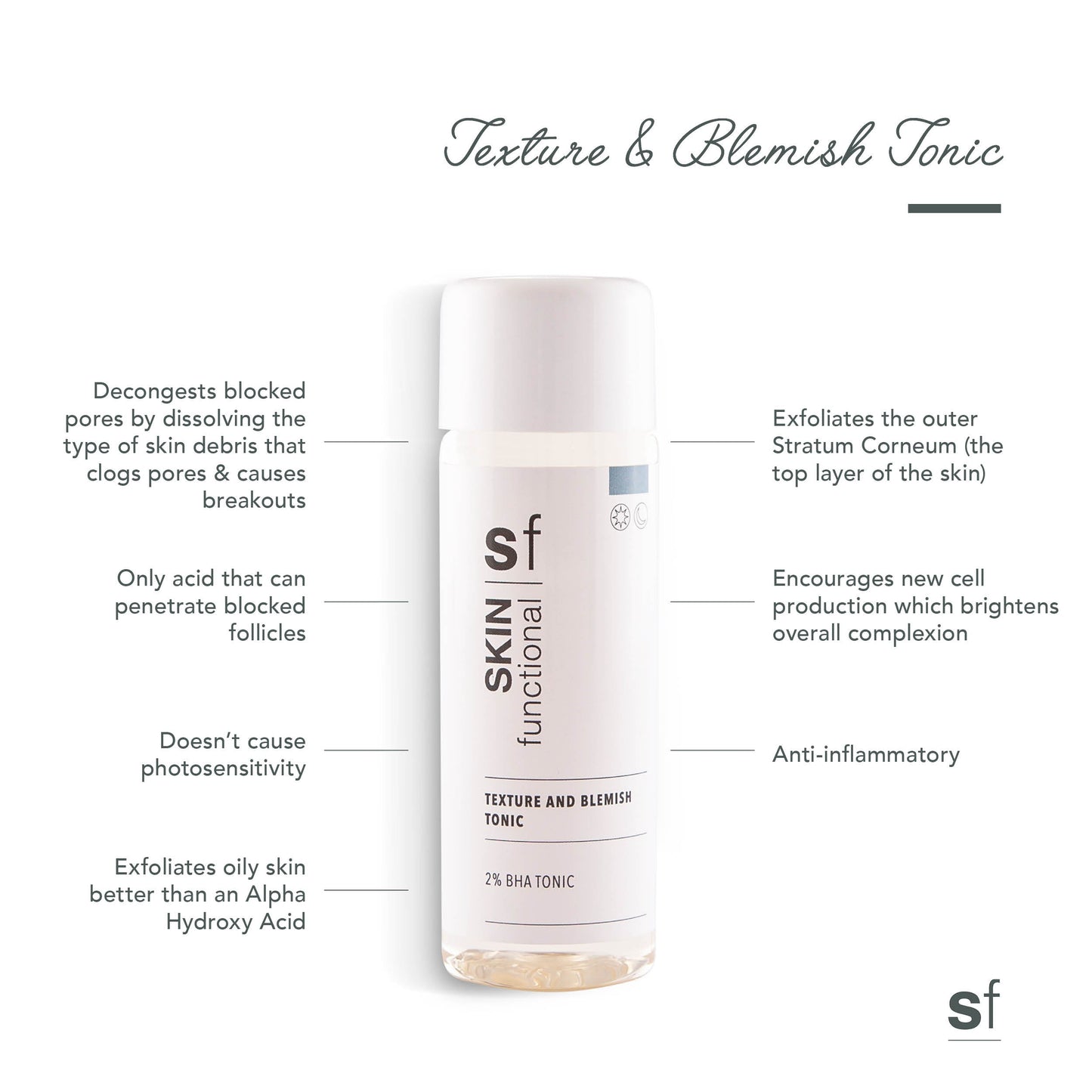 Skin Functional - Texture and Blemish Tonic 2% BHA Tonic - KolorzOnline