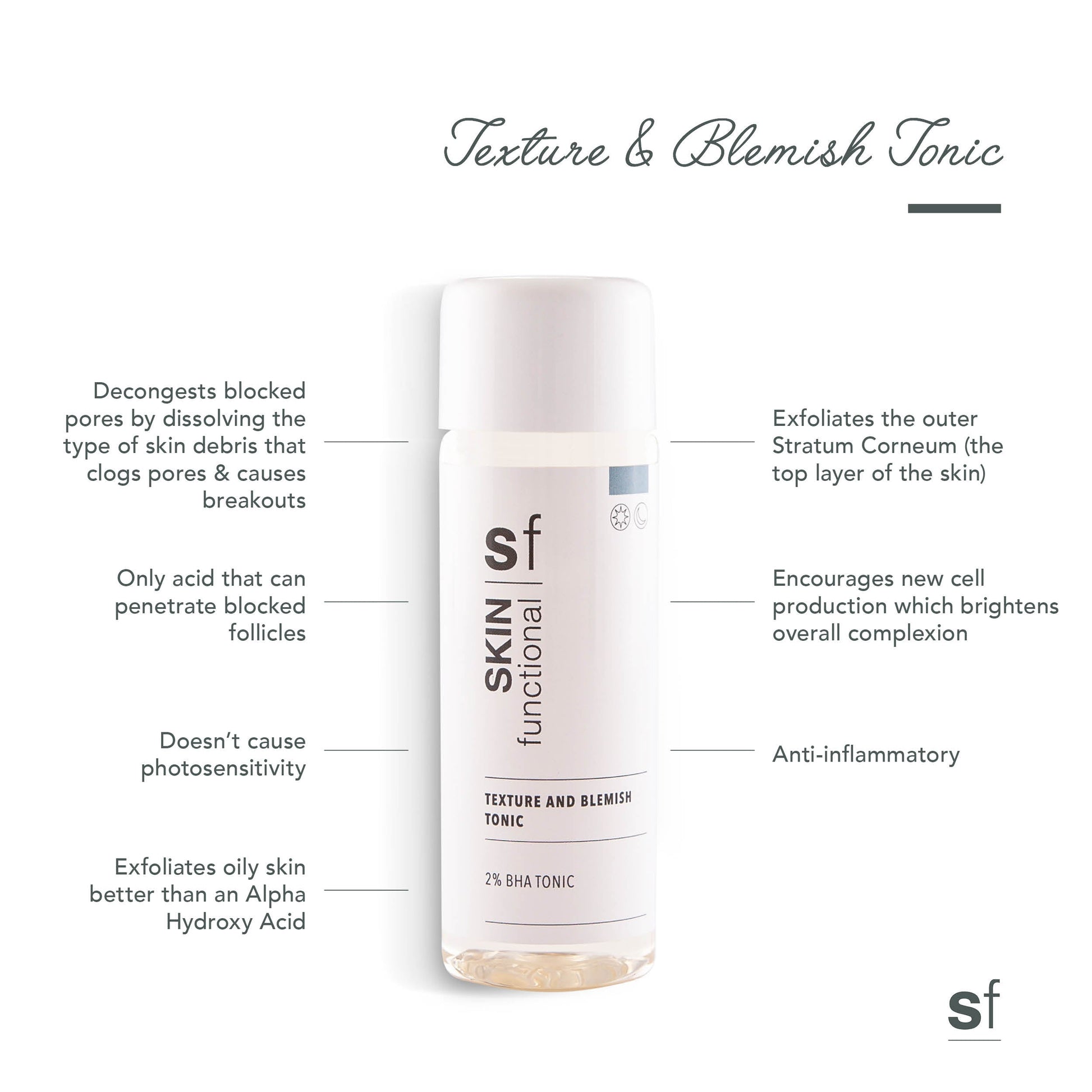 Skin Functional - Texture and Blemish Tonic 2% BHA Tonic - KolorzOnline