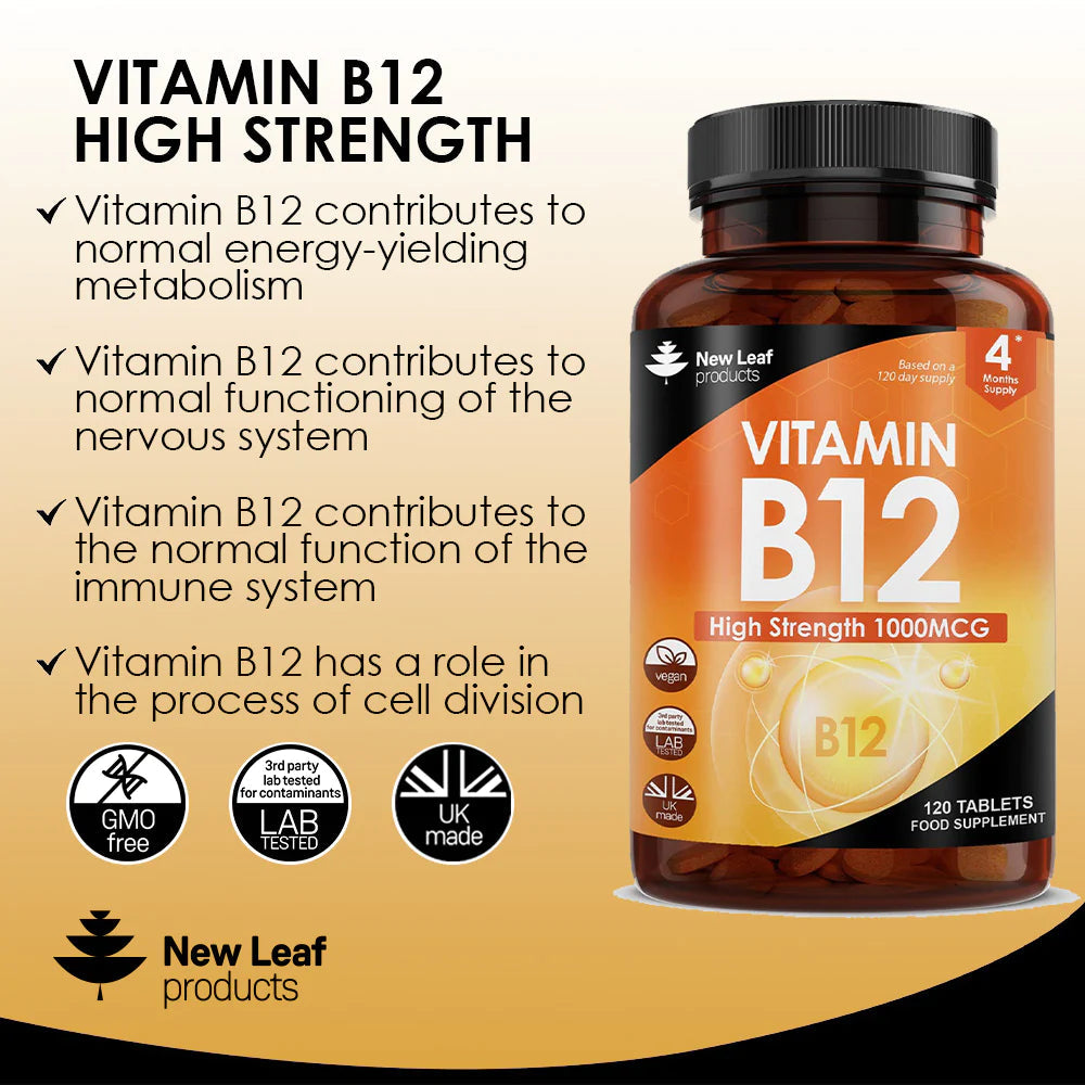Vitamin B12 (4 Months Supply)