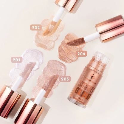 Golden Rose - Smart Glow Liquid Highlighter - 204 Shimmer Bronze