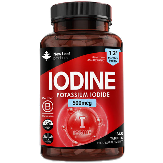 New Leaf - Iodine Tablets 500mcg 12 Months Supply