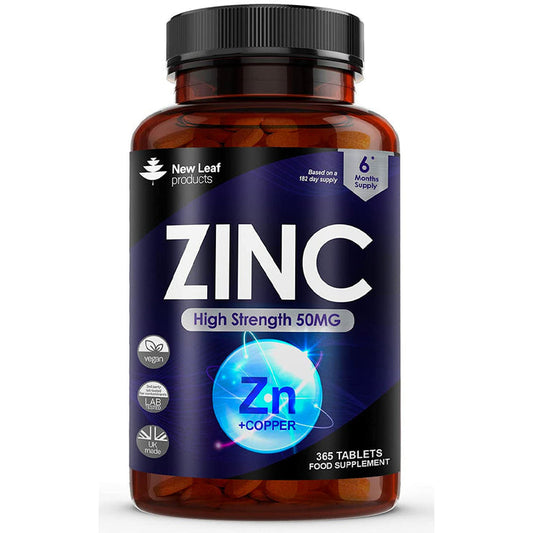 New Leaf - Zinc Tablets 6 Month supply