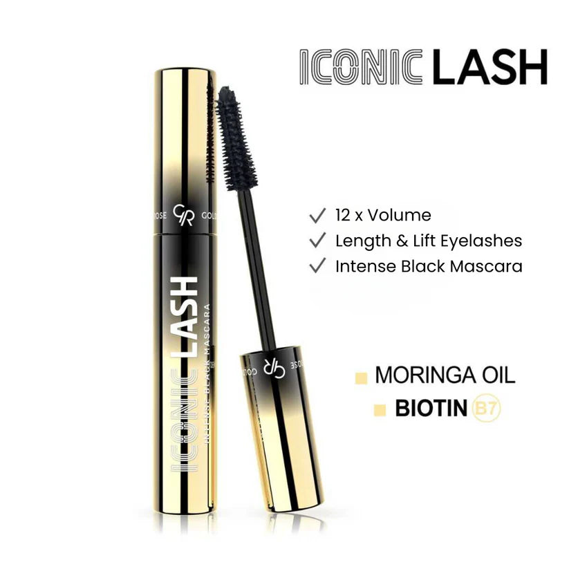 Golden Rose - Iconic Lash | Intense Black Mascara with Biotin
