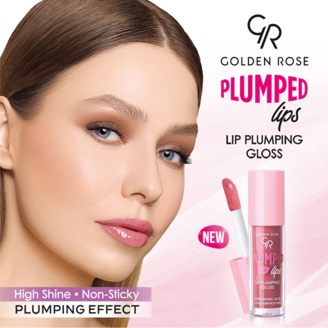 Golden Rose - Plumped Lips-Lip Plumping Gloss - 212
