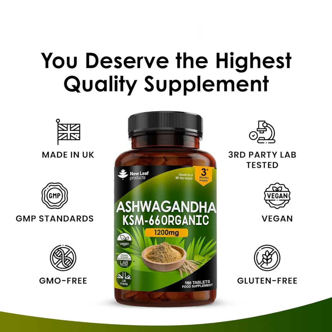 New Leaf - Ashwagandha KSM-66 Extract 3 Month