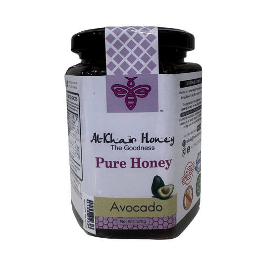 AL KHAIR HONEY - Pure Honey Avocado Blossom 370g Glass Jar