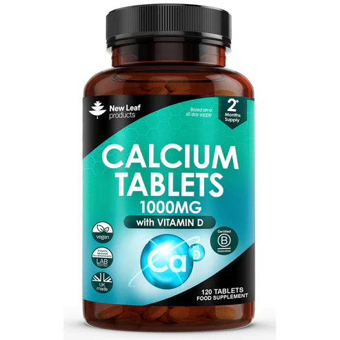 New Leaf - Calcium with Vitamin D - 120 Tablets