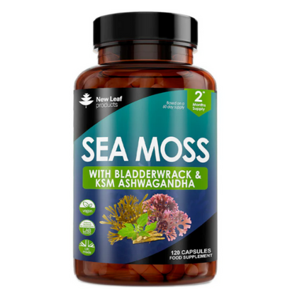 New Leaf -  Irish Sea Moss, Bladderwrack, and KSM Ashwagandha