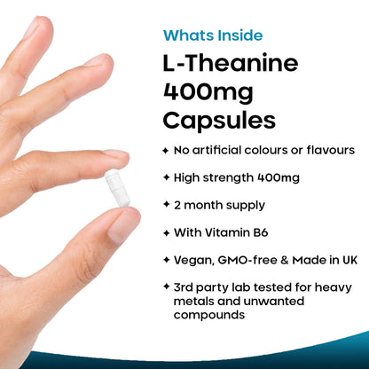 New Leaf - L-Theanine Enriched with Vitamin B6 - 2 Months Supply