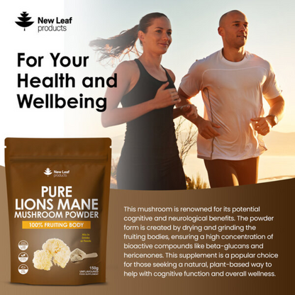 New Leaf - Lions Mane Mushroom Powder 3000mg