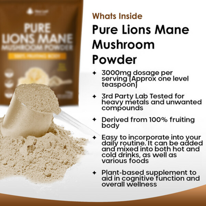 New Leaf - Lions Mane Mushroom Powder 3000mg