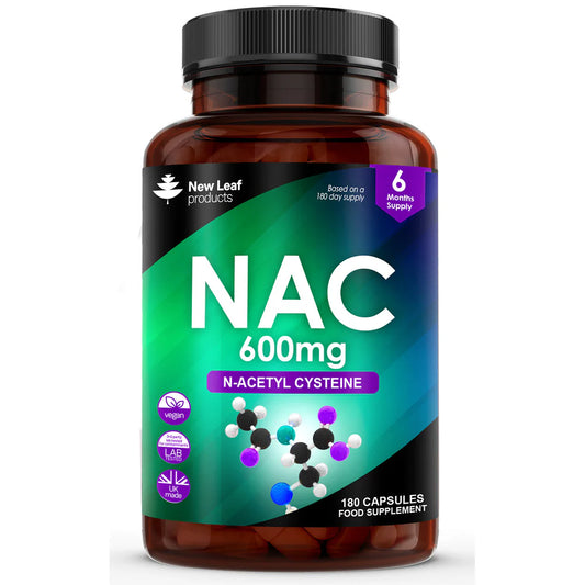 New Leaf - NAC N-Acetyl-Cysteine 600mg - 6 Months Supply