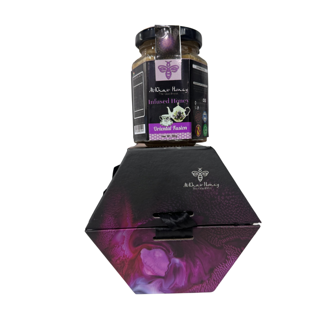 AL KHAIR HONEY - Infused Honey Oriental Fusion Hexagon Gift Set