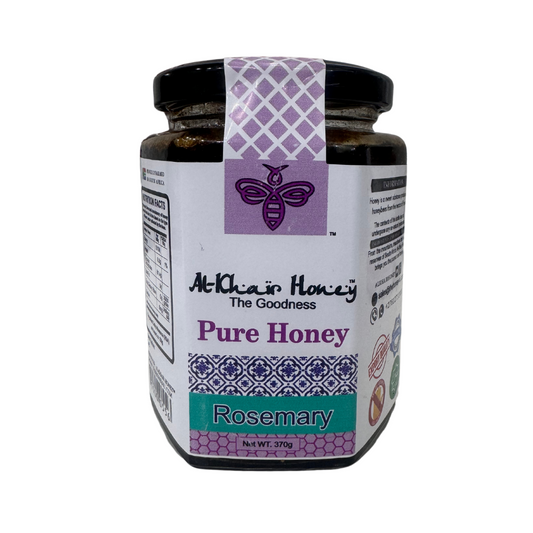 AL KHAIR HONEY - Pure Honey, Rosemary, 370g Glass Jar