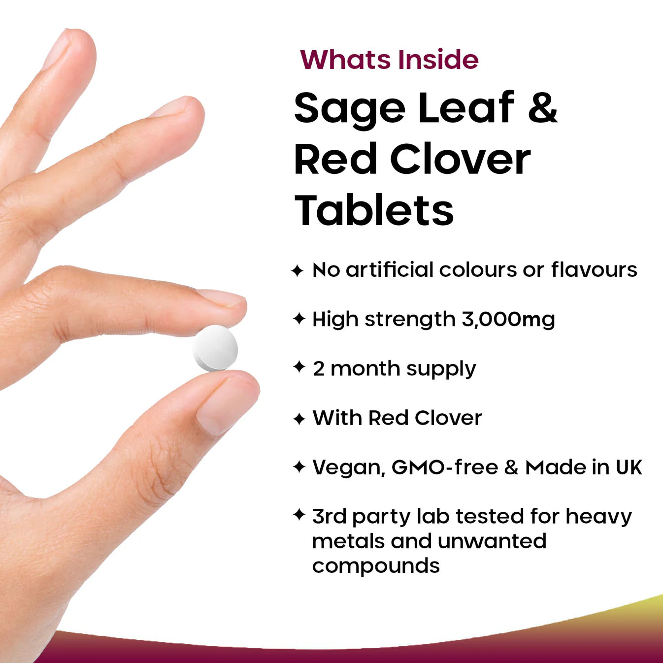 New Leaf - Sage Leaf & Red Clover Tablets For Menopause - 2 Months Supply