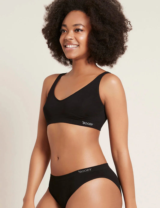 Boody - Bamboo Shaper Crop Bra - Black