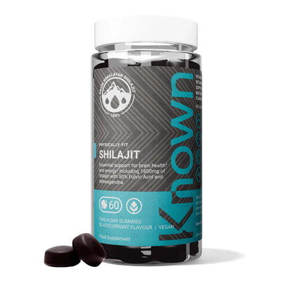 Known- Shilajit Gummies with 50% Fulvic Acid & Ashwagandha - Energy Support & Brain Health