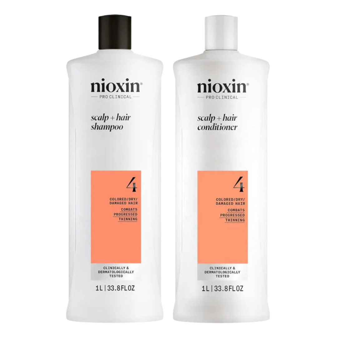 Nioxin System 4 Shampoo And Conditioner 1000ml Bundle