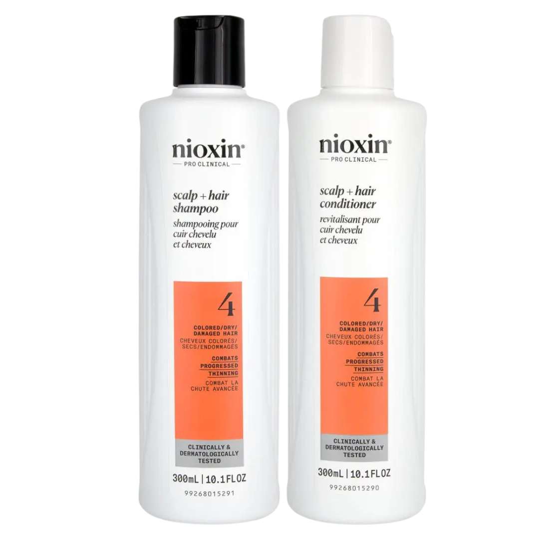 Nioxin System 4 Shampoo And Conditioner 300ml Bundle