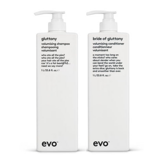 Evo - Gluttony Volumising Shampoo And Conditioner Duo 1000ml