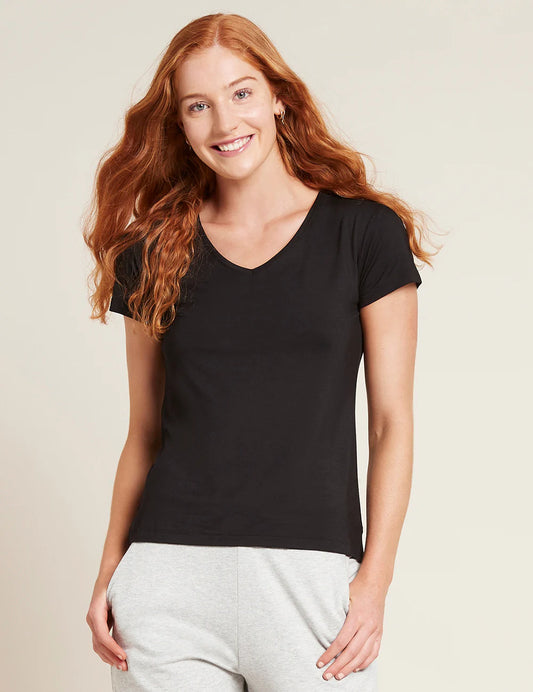 Boody - Bamboo Ladies V-Neck T-Shirt - Black