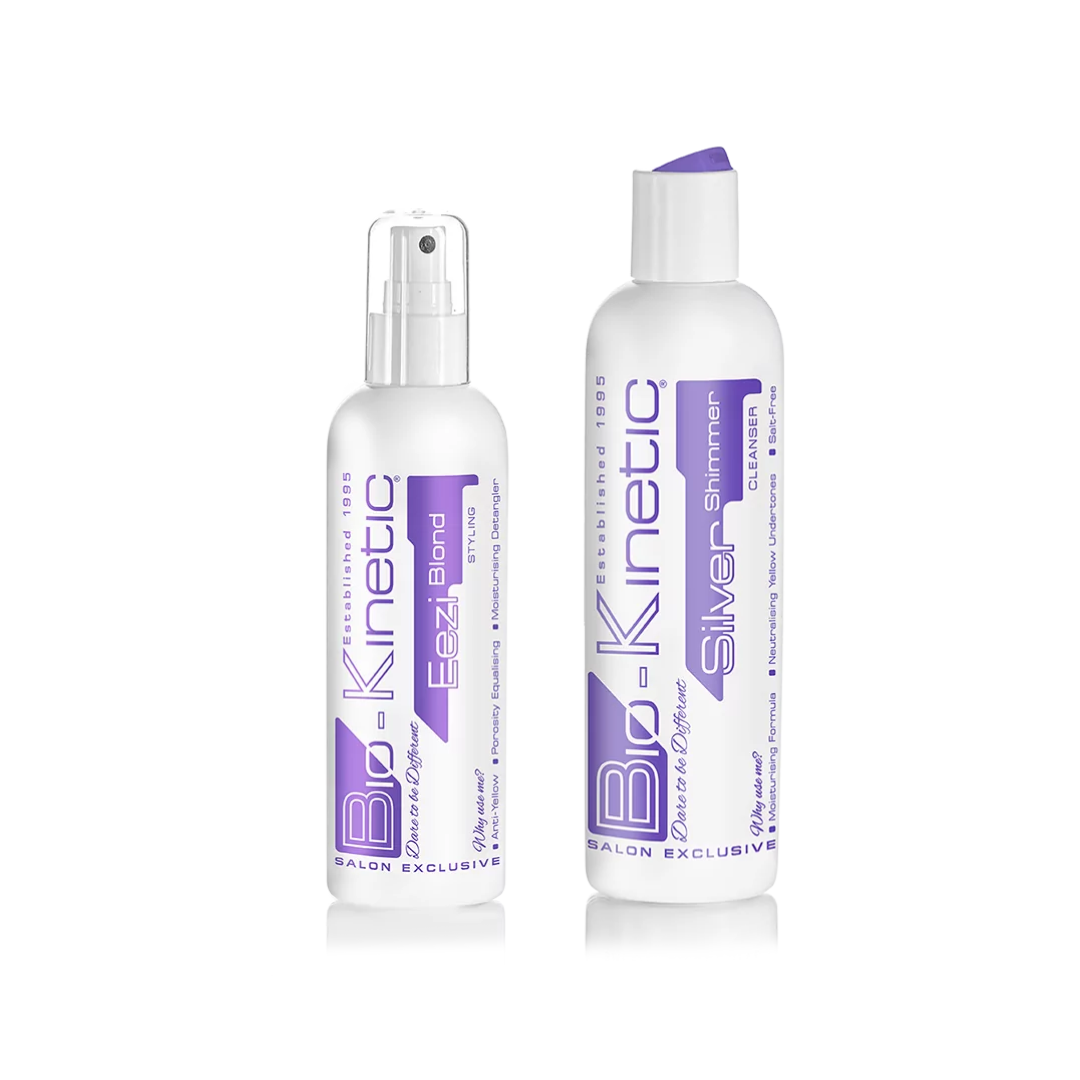 Bio-Kinetic - Silver Shimmer Cleanse 250ml & Eezi Blond