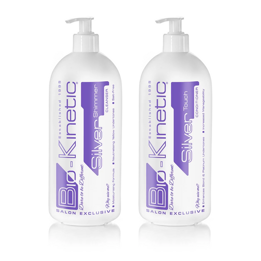 Bio-Kinetic -Silver Shimmer Cleanse & Conditioner 1000ml