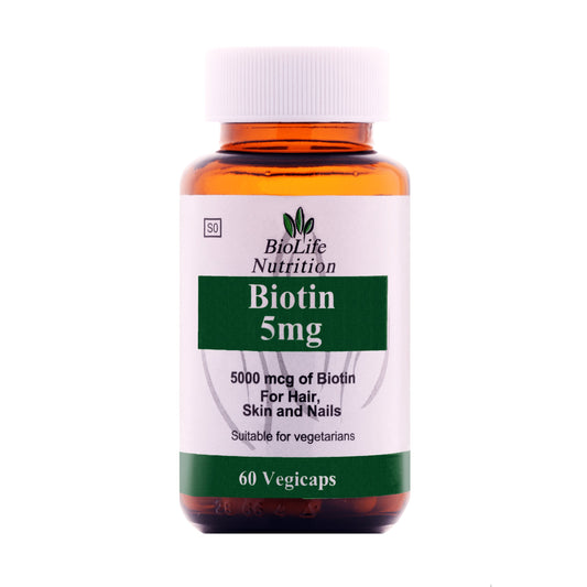 Biolife - Biotin 5000 mcg 60 Capsules