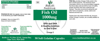 Biolife - Fish Oil 1000mg - 90 Softgels