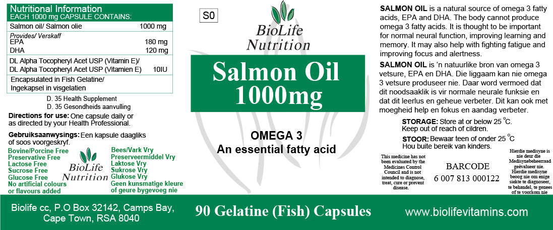 Biolife - Salmon Oil 1000mg