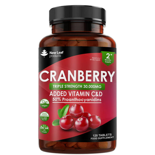 Cranberry Tablets Triple Strength 30,000mg (2 Month Supply)