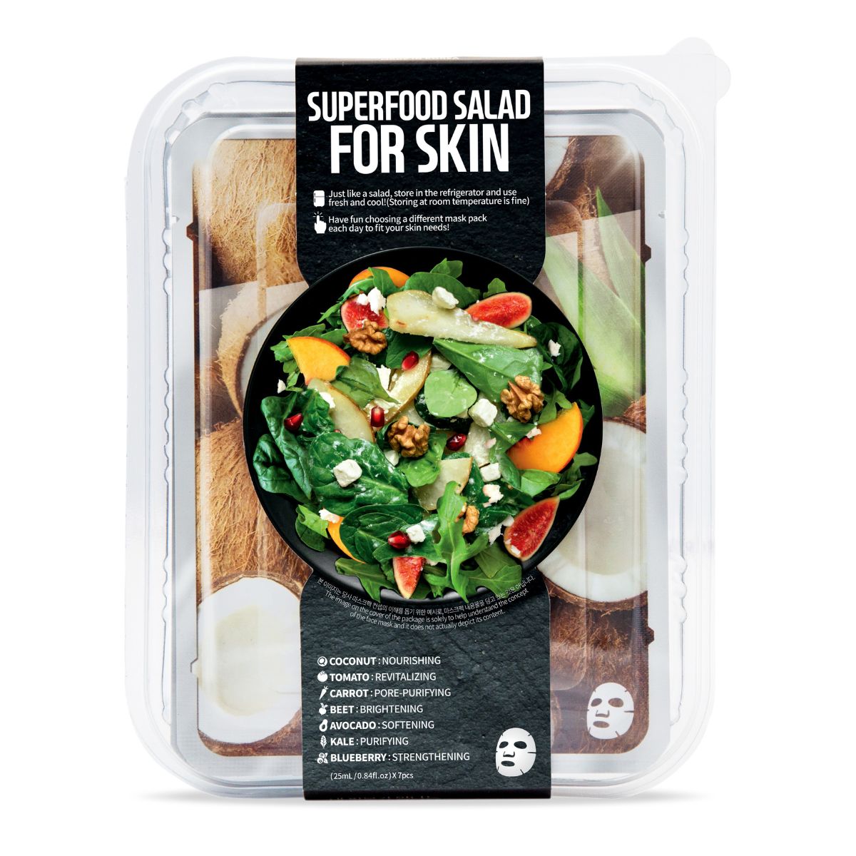 FARMSKIN SUPERFOOD COCONUT SALAD PACKAGE; ASSORTMENT OF 7