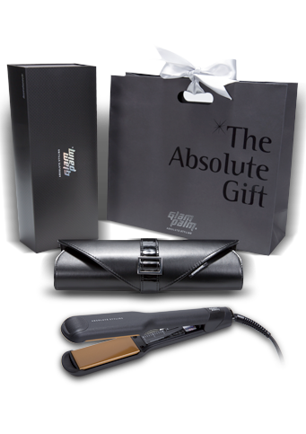 Glampalm Wide Iron with Clutch Bag & Sectioning Clips - KolorzOnline