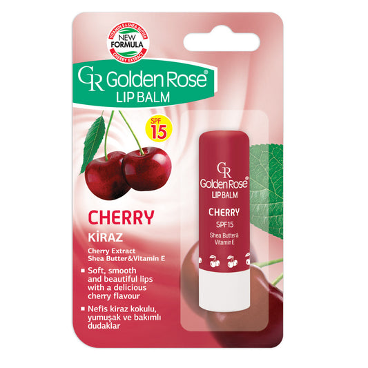 Golden Rose Lip Balm - Cherry SPF 15 - KolorzOnline