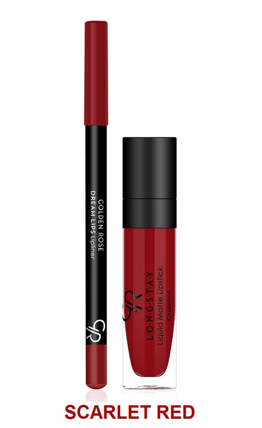 GR Matte Lip Kit - Scarlet Red - KolorzOnline