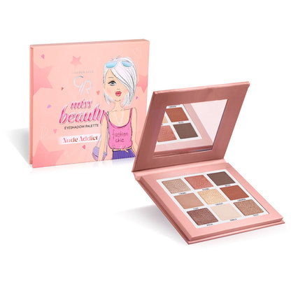 Golden Rose Nude Addict Eyeshadow Palette - Miss Beauty Collection - KolorzOnline