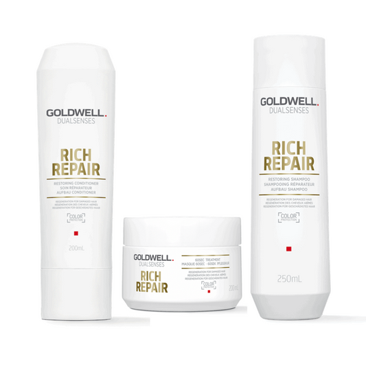 Goldwell – Dualsenses Rich Repair Shampoo Conditioner & 60