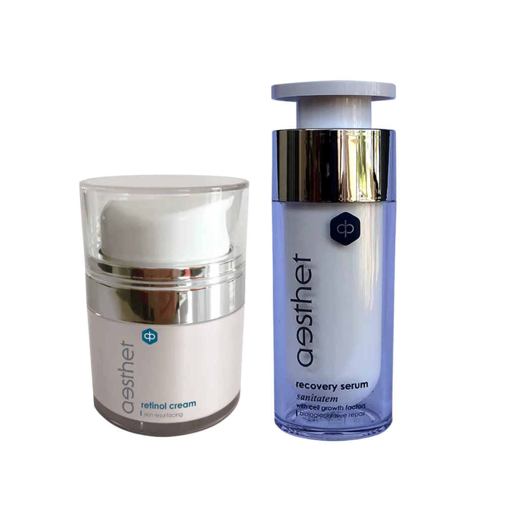 Aesthet - Night Renewal Bundle - Recovery Serum, Retinol Cream & Microbiome Defense Serum (Copy)