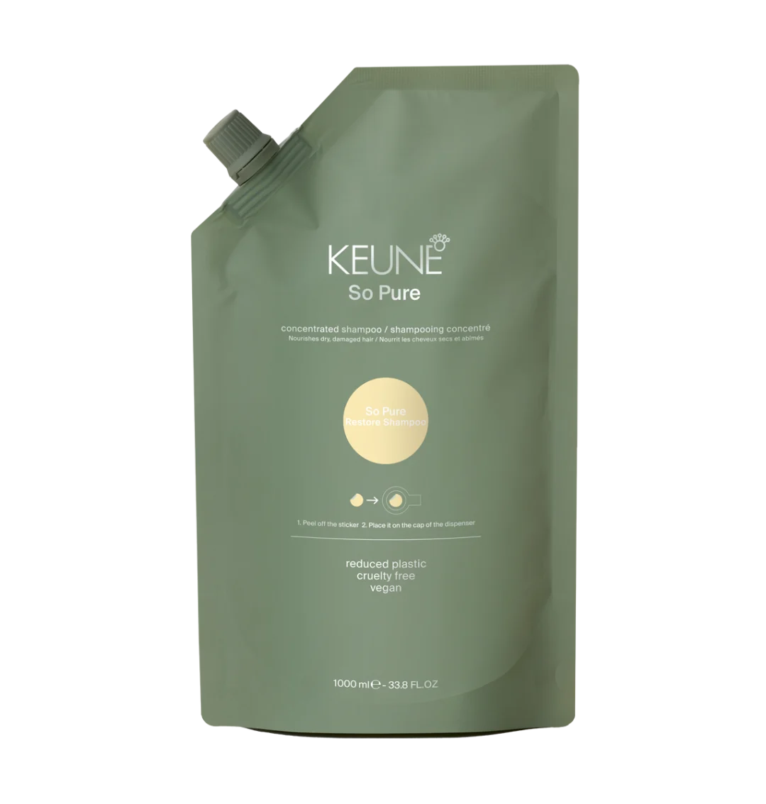 Keune SO PURE RESTORE SHAMPOO REFILL (1000ml) - Hair Care