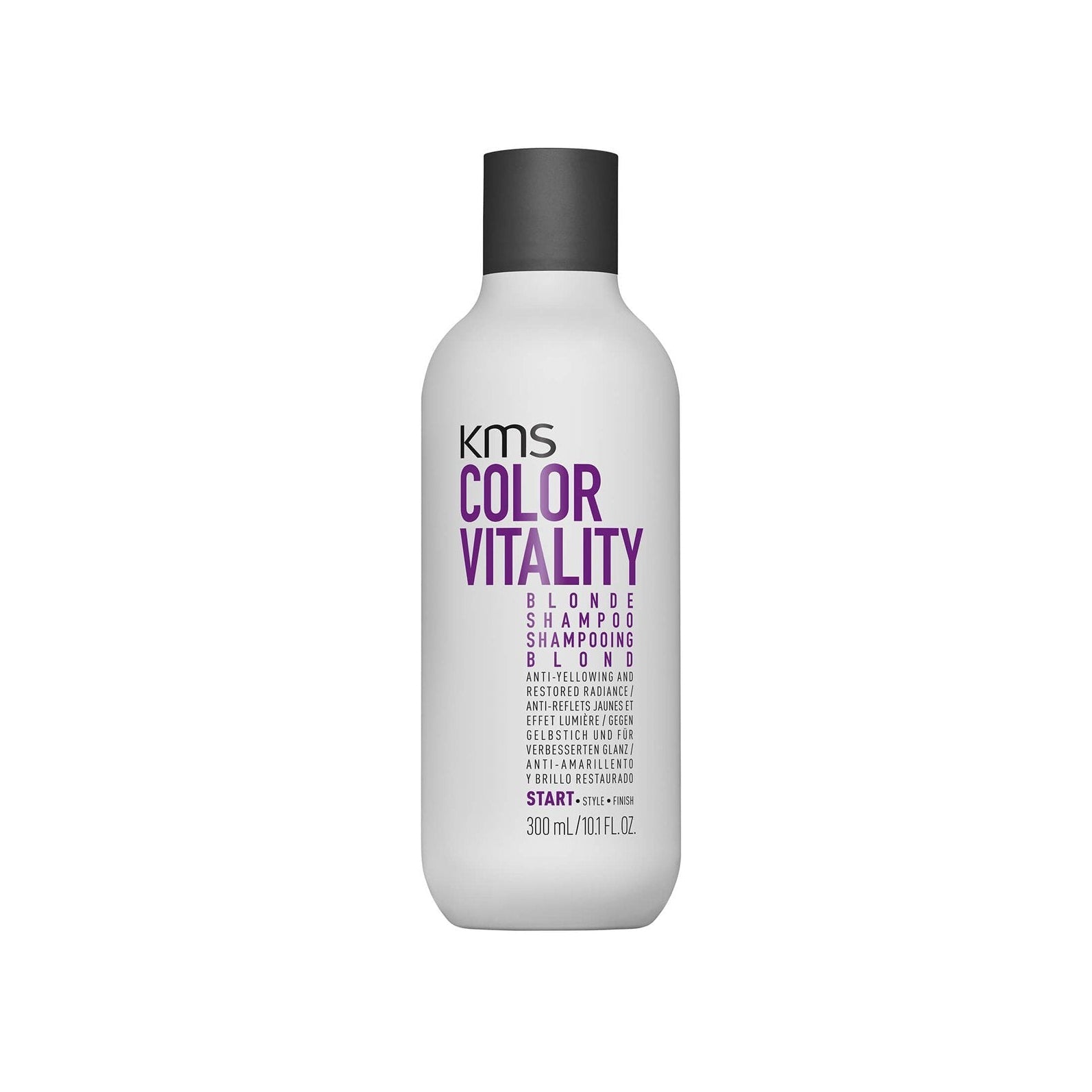 KMS Color Vitality shampoo bottle on a white background
