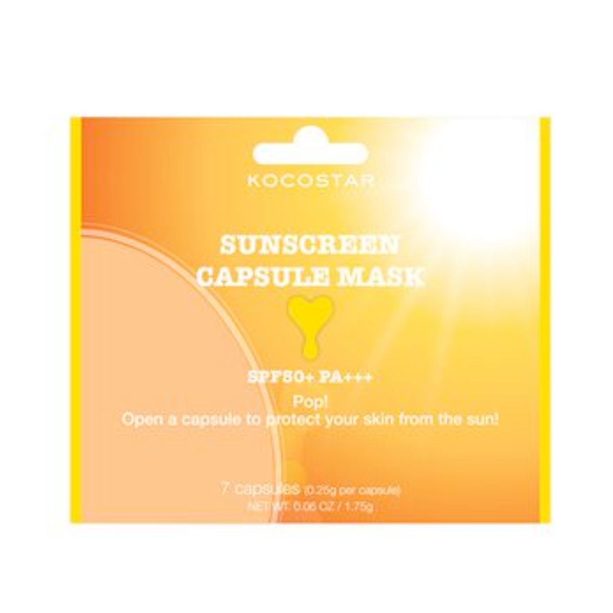 KOCOSTAR CAPSULE MASKS SUNSCREEN – 7 CAPSULES - skin care