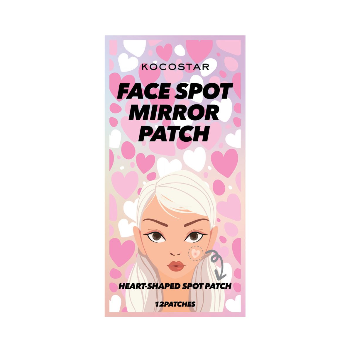 KOCOSTAR H2T FACE SPOT MIRROR PATCH 38 PATCHES - skin care