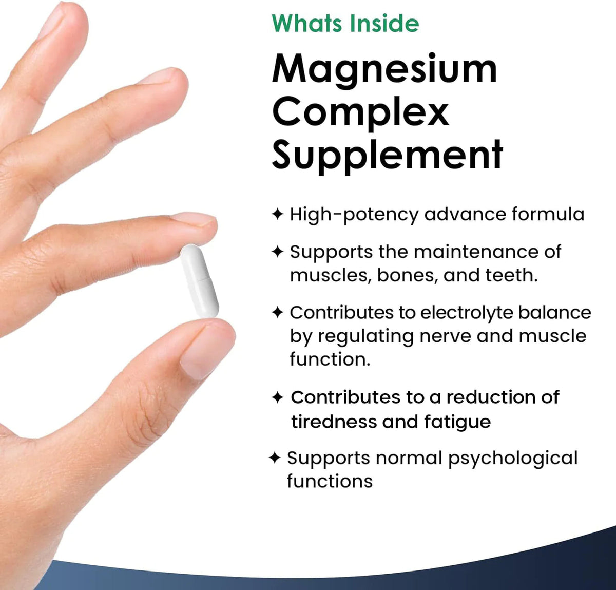 Taking Magnesium New Leaf - Magnesium Complex 4-in-1 2000mg High Strength Capsules (2 M ...