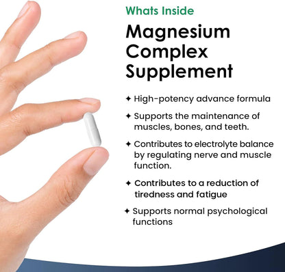 Magnesium Complex 4-in-1 2000mg High Strength Capsules (2