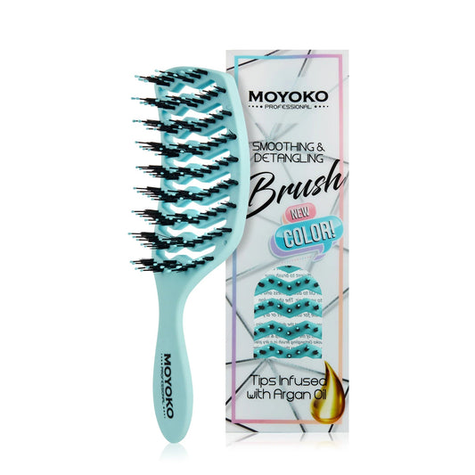 Moyoko - Detangling Brush - Pastel Blue