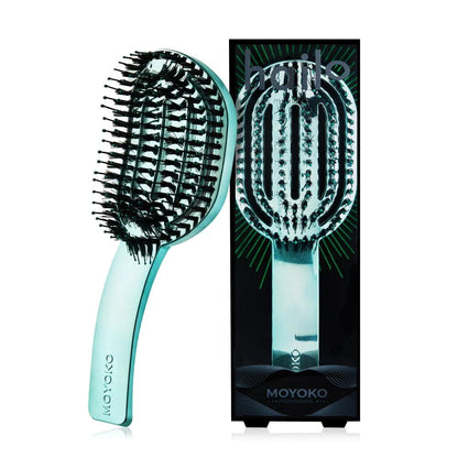 Moyoko - Hailo Detangling Brush - Blue Chrome