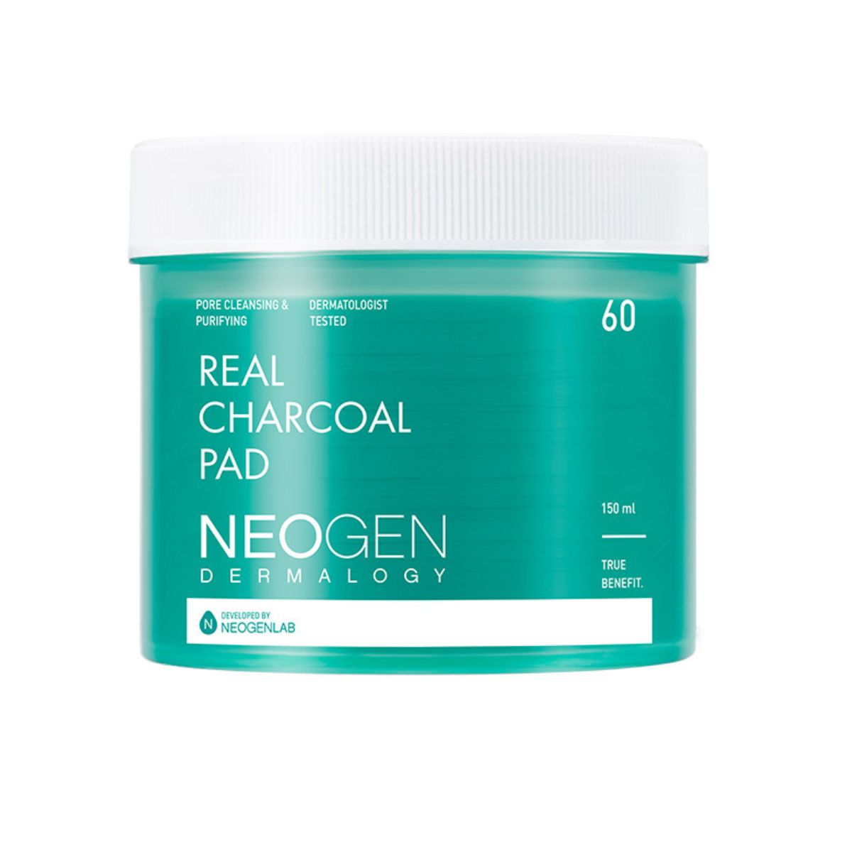 NEOGEN REAL CHARCOAL PAD 150ML WITH 60 PADS - skin care